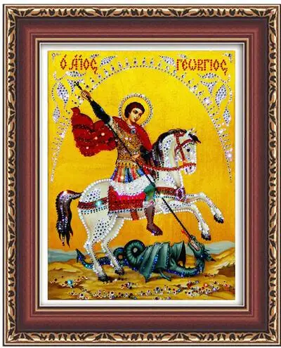 Алмазная вышивка Icon mary 2 мозаика из кристаллов 5D крестом круглая дрель алмазная