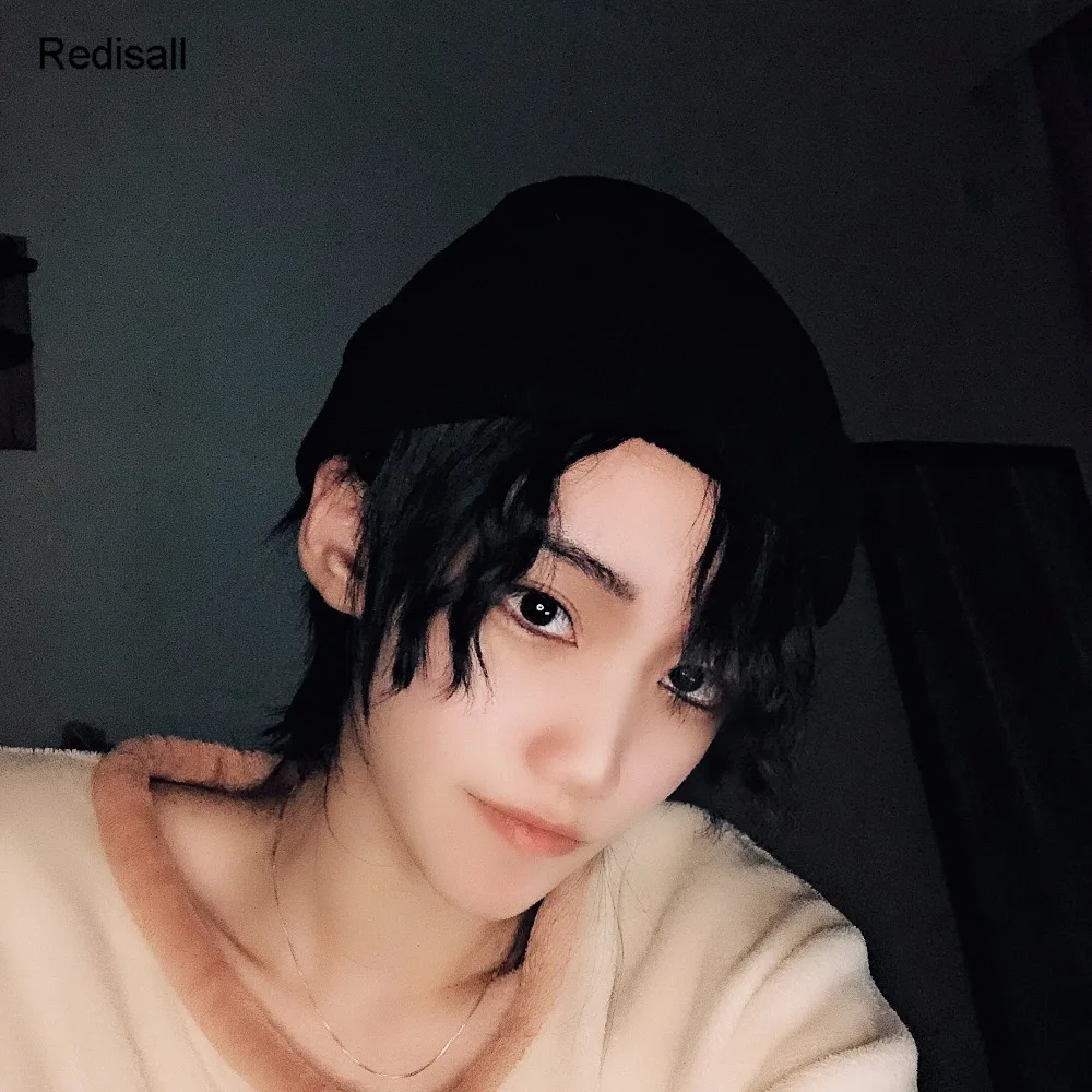 Akai Shuuichi косплэй парик Детектив Конан ФБР рожь черный вьющиеся длинные челка синтетические волосы взрослых ролевые игры