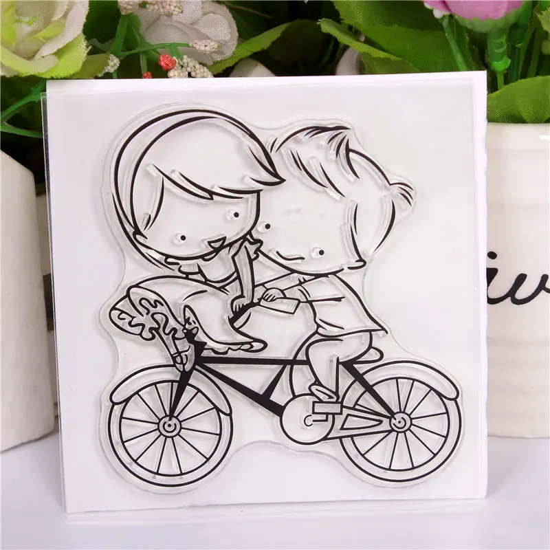 Boys and girls Exquisite transparent silicone rubber stamps/handmade Christmas album for children decorative production | Канцтовары для