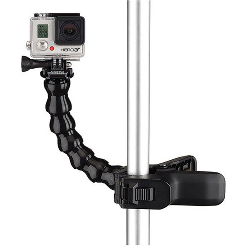 20 см Гибкий монопод с зажимом для камер Gopro Sjcam Xiaoyi мини селфи Палка гусиным горлом
