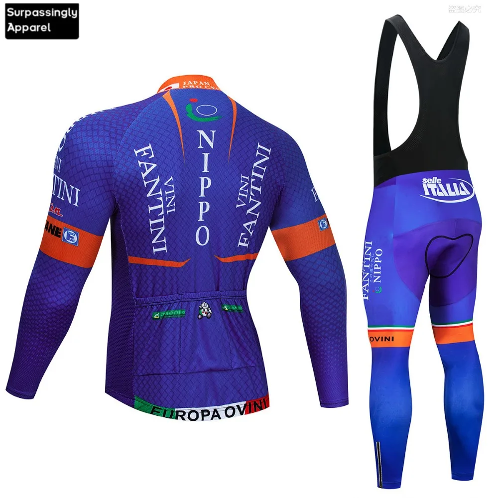 Весна-осень синий VINI комплект Джерси для велоспорта Ciclismo Ropa Team велосипедная