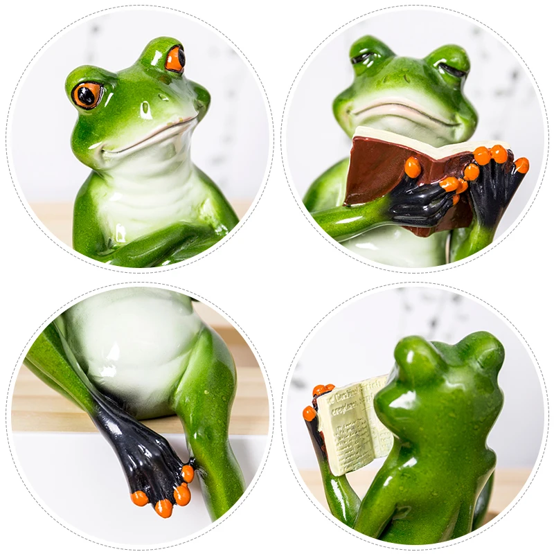 Полимерная мультяшная лягушка ремесла забавные украшения для гостиной Детские
