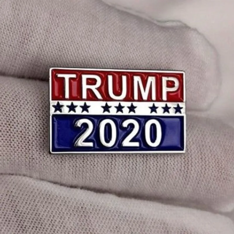 10 шт./лот панк Трамп президент 2020 брошь эмалированный штифт Нагрудный значок на