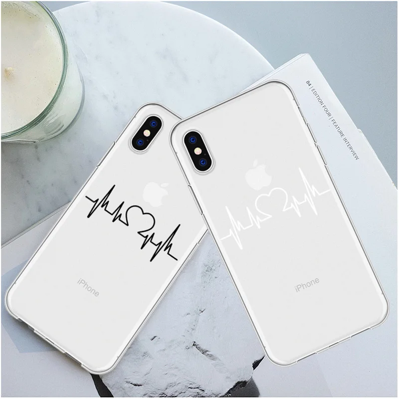 DIFFRBEAUTY милый медицинский чехол для iPhone 5 6 6S X XR MAX Plus прозрачный 8 7 Plus|Бамперы| |