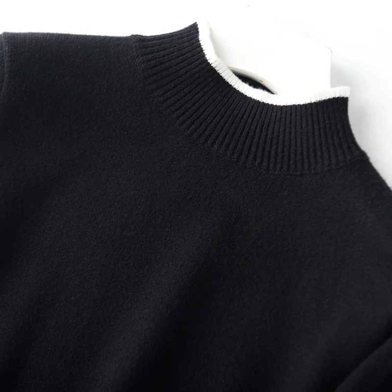 2018 осень и зима новый полукруглый свитер женский пуловер Свободная нижняя