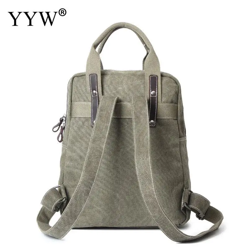 

yyw 2018 new vintage backpack men large laptop back pack male breathable outdoor rucksack khaki man hand bag