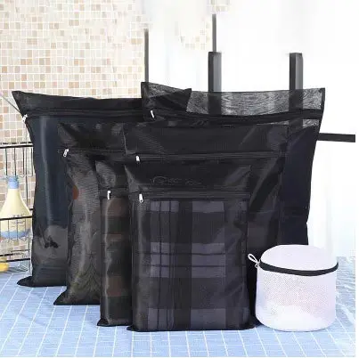 2Set7PCS 1 комплект/7 шт., нижнее белье для домашнего использования, бюстгальтер, сумка для стирки, утолщенная тонкая сетка, мешок для стирки, специальная Сетчатая Сумка для машинной стирки - Цвет: 2Set7PCS