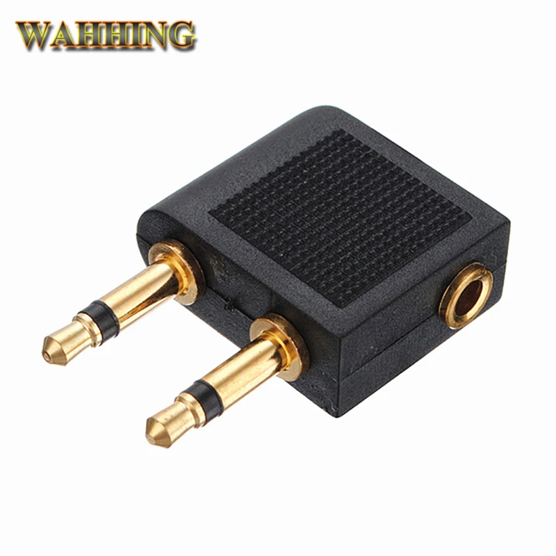 5 шт. двойной 3.5 мм Джек Женский аудио адаптер самолет наушники Авиакомпании