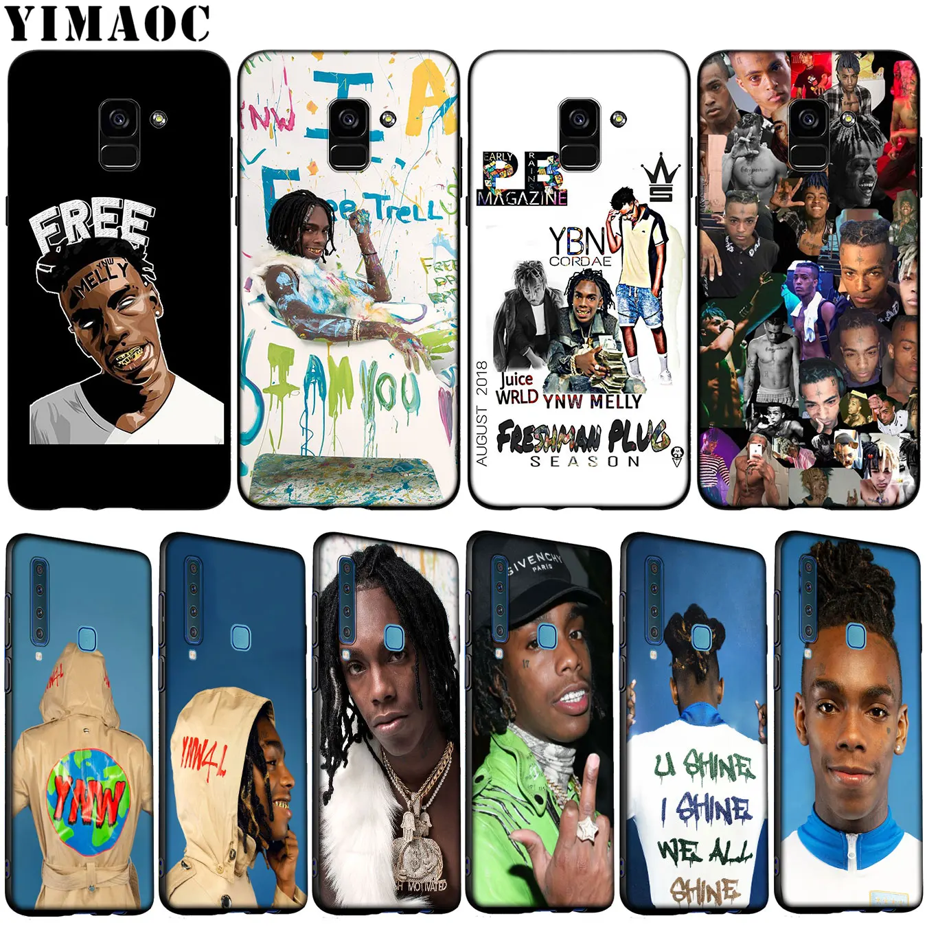 Мягкий силиконовый чехол YIMAOC ynw melly pop для Samsung Galaxy A6 Plus A9 A8 A7 2018 A3 A5 2016 2017 Note 9