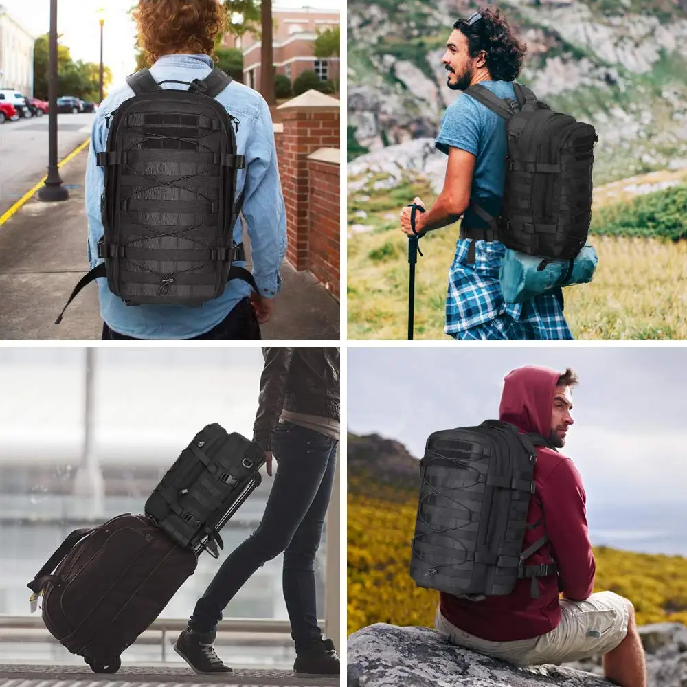 1000D нейлоновый тактический рюкзак охотничий рюкзак армейский Molle Рюкзак Сумка военный штурмовой рюкзак для пешего туризма кемпинга альпинизма