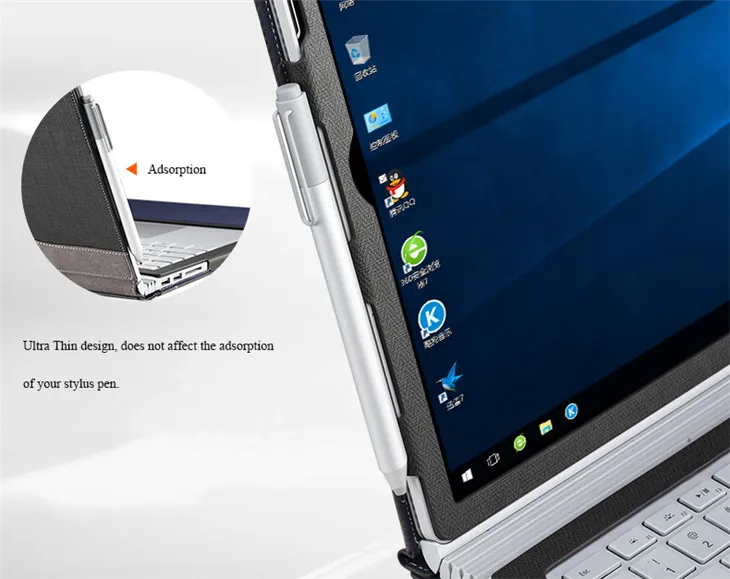 Чехол из искусственной кожи для microsoft Surface Book, 13,5 дюймов, планшет, ноутбук, рукав, чехол для SurfaceBook, съемный защитный чехол