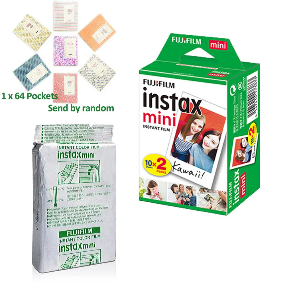 30 Sheet Пленка Fujifilm Instax Mini 20-200 листов Mini 8 белая фотобумага для камеры моментальной печати FUJI Mini 9 7s 25 70 90+ Бесплатный альбом - Цвет: 30 Sheet