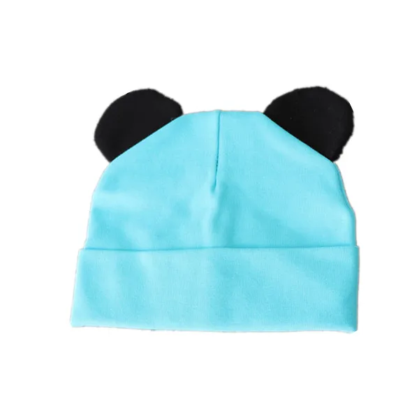 A hat lake blue Качественный хлопковый Детский набор из шапки и шарфа, детский шейный платок, детский шарф, воротник, шапка, комплект, реквизит для фотосессии - Цвет: A hat lake blue