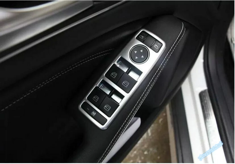 

Lapetus Car Styling Inner Door Window Lift Button Cover Trim 4 Pcs Fit For Mercedes-Benz GLE 2015 2016 ML 2013 2014 2015
