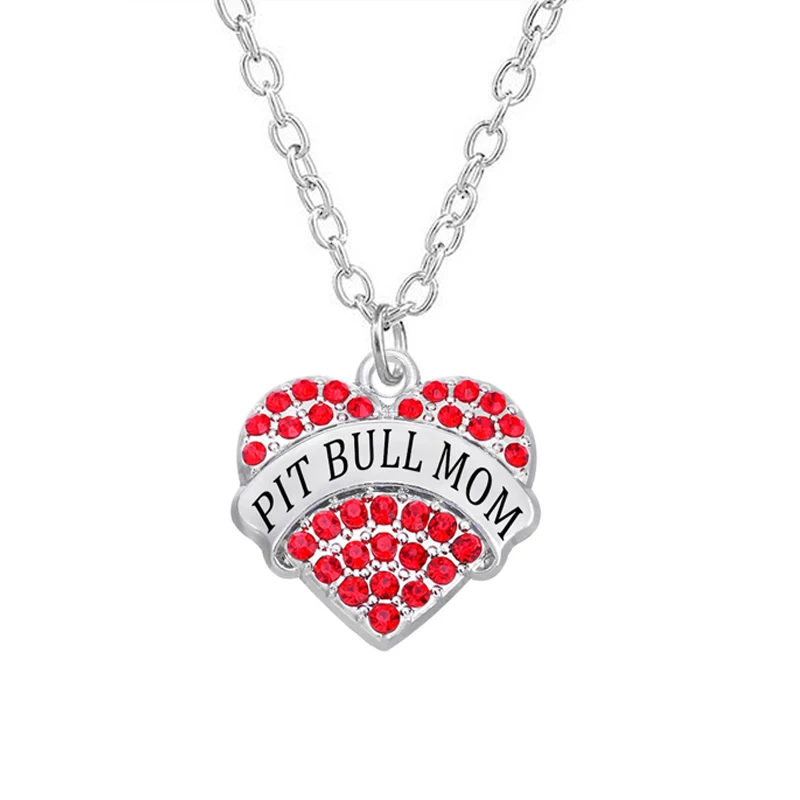 Ожерелья с подвесками в виде собаки кристаллами|mom necklace|name necklacenecklace name |