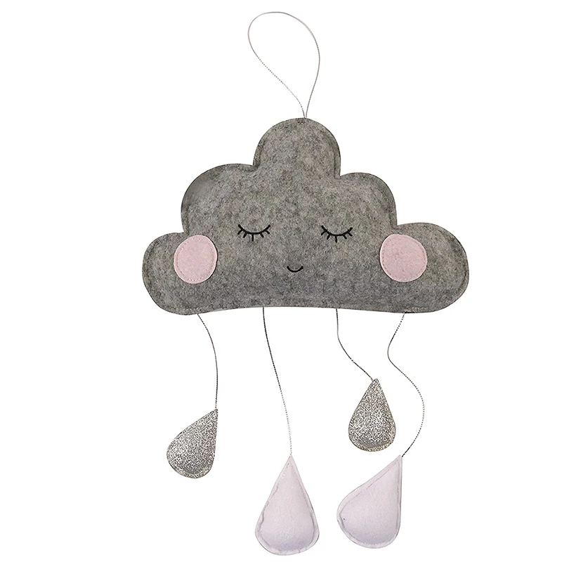 Nordic Decoration Home Cartoon Cloud Raindrops Wall Hanging Decorations Creative Shooting Props Kids Room Accessories | Дом и сад
