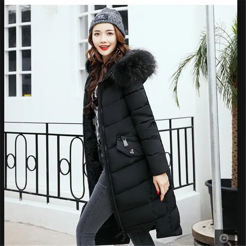 2017 зимняя женская куртка пальто модное с капюшоном воротники высокое качество на