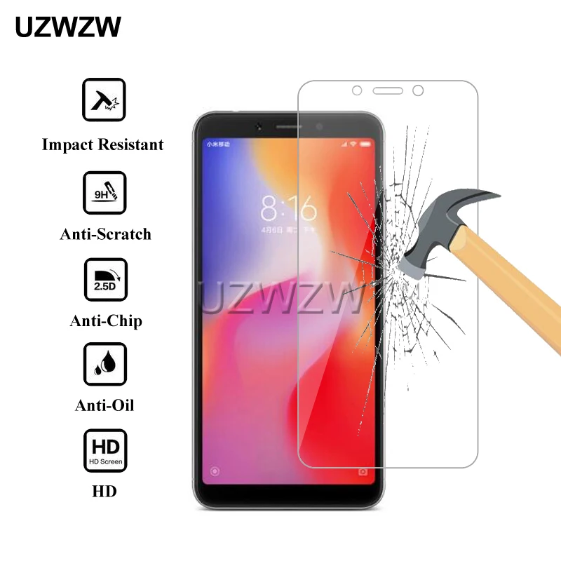 2 шт 0,26 мм Премиум Закаленное стекло для Xiaomi Redmi 6A Защитная пленка для экрана для Xiaomi Redmi 6A стекло