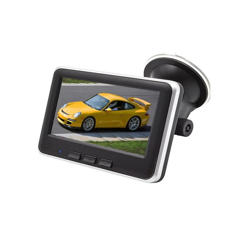 Monitor only Беспроводная камера заднего вида для автомобиля, заднего вида, 4,3 дюймов, Автомобильный HD ЖК-дисплей, монитор, парковочный комплект заднего вида - Название цвета: Monitor only