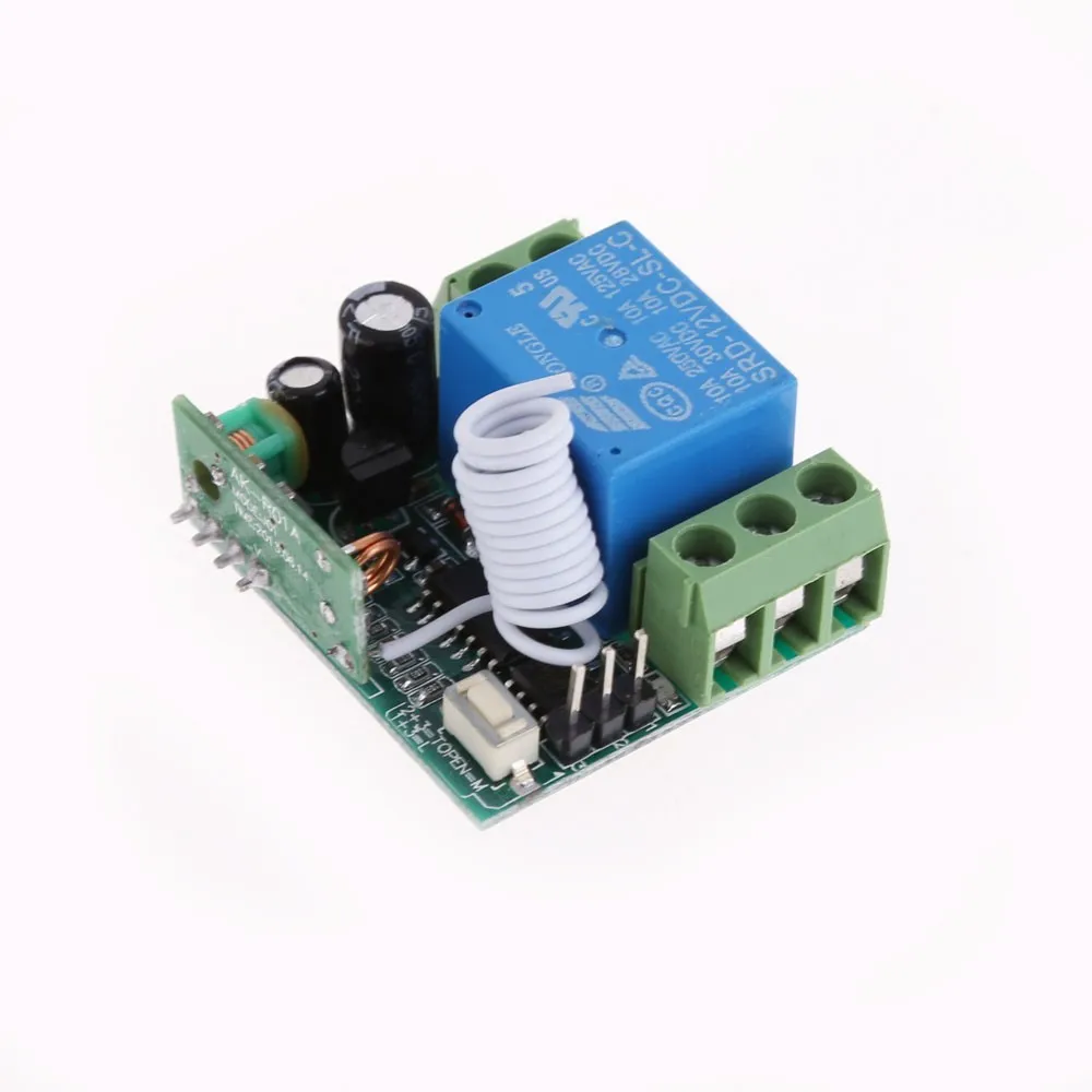 Новинка 315MHz 433MHz DC 12V 10A RF беспроводной мини-переключатель релейный приемник