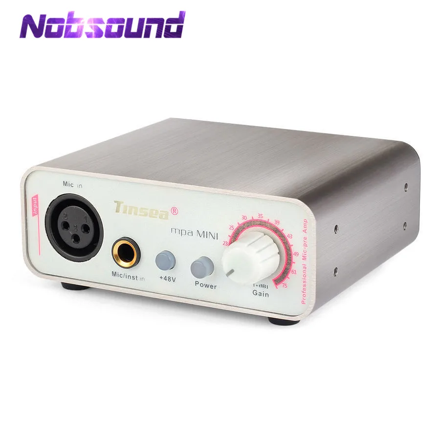 

Nobsound Hi-end Mini Microphone Preamplifier Music Sound Card Recording MIC Pre-Amp