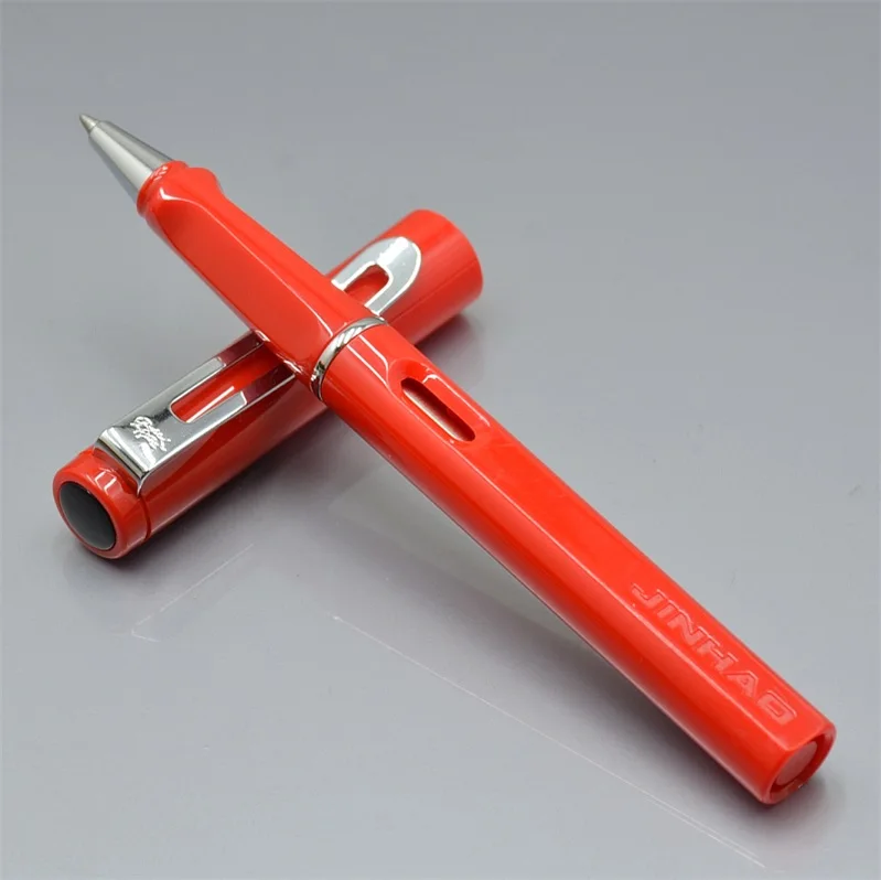 JINHAO 599 классические Шариковая ручка для школы офиса письменные принадлежности Роскошные шариковые ручки для делового подарка A5 - Цвет: red