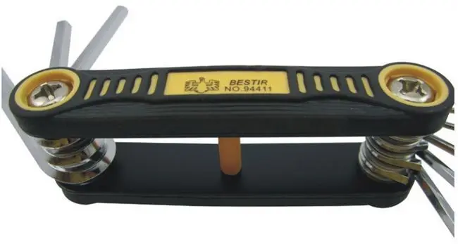 BESTIR Тайвань CRV 8 шт. (1 27 1 5 2 0 3 4 6 0) мм метрический складной шестигранный ключ