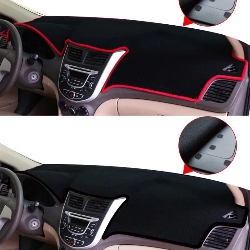Крышка приборной панели автомобиля для hyundai Accent Verna 2012 2013 Solaris коврик ковер анти-УФ нескользящий 1 шт