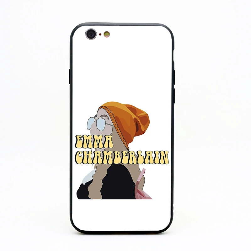 Эмма шамберлен мягкий силиконовый черный чехол для телефона iPhone XR XS Max 6 7 8 plus 5 5S 6s se для Apple X лучший дизайн корпуса