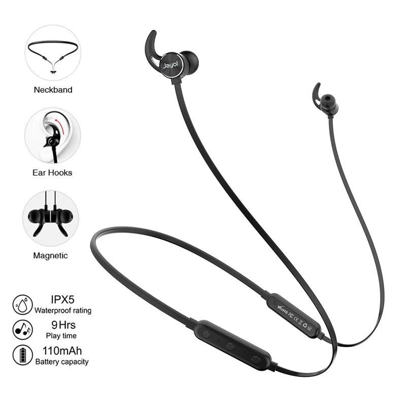 X13 Спортивные Беспроводные наушники с шейным ремешком Bluetooth 4 1 шумоподавлением IPX5