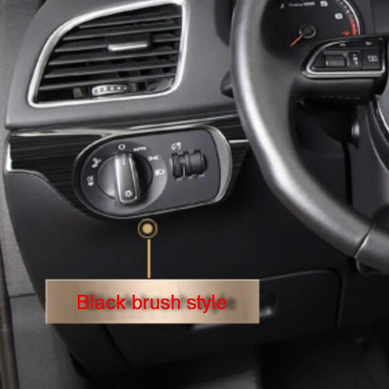 

Tonlinker Interior Control Dashboard Cover Case Stickers for AUDI Q3 2013-18 Car Styling 1-3 PCS Stainless Steel Cover stickers