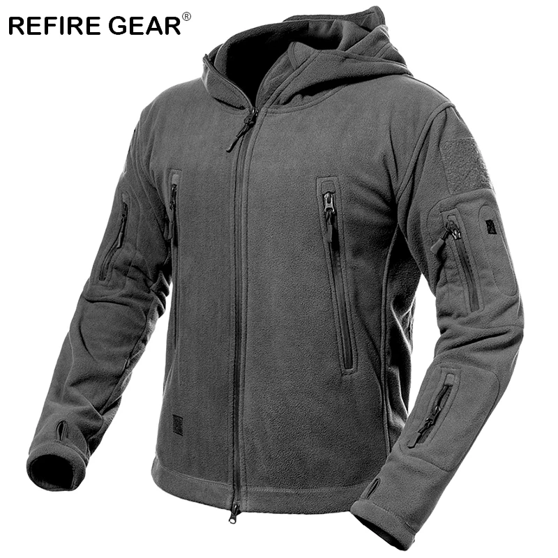 Куртка ReFire Gear Мужская тактическая флисовая теплая ветрозащитная уличная
