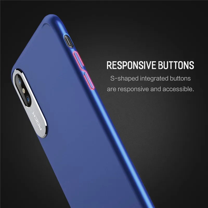 Для iPhone X чехол ROCK роскошный деловой стиль металлический защитный для телефона
