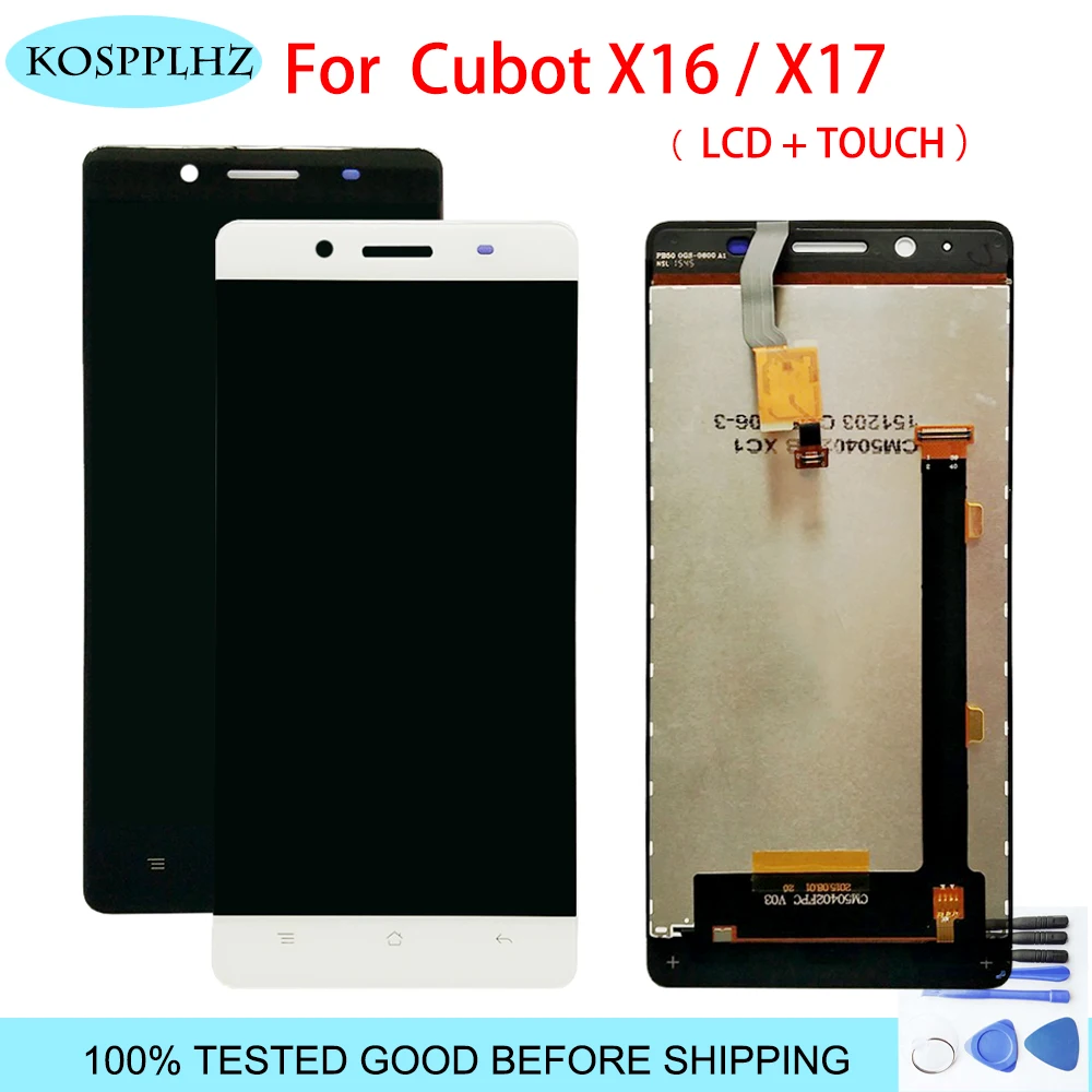 Для cubot x16 X17 ЖК дисплей + сенсорный экран дигитайзер стеклянная панель Замена 5 0