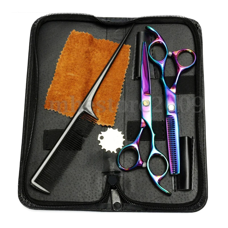 6&quot Professional Salon Hair Cutting + Thinning Scissors Barber Shears Hairdressing Set | Красота и здоровье