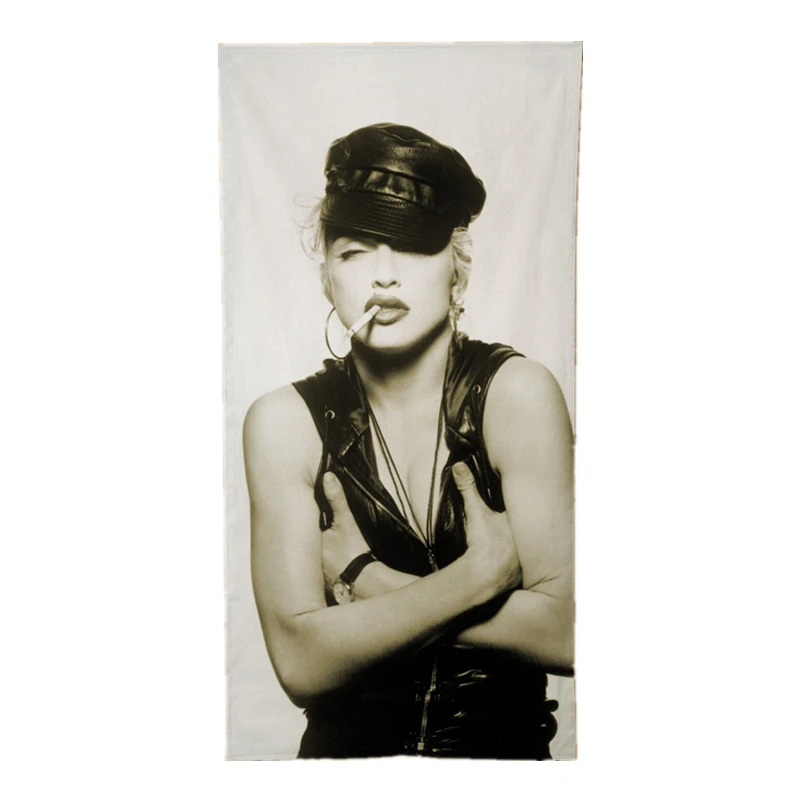 Новое пляжное полотенце для путешествий с Мадонной s Крутое MDNA волос лица