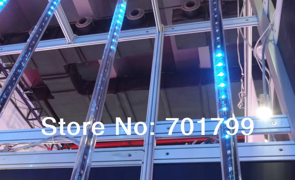 Цифровая светодиодная метеоритная трубка DMX512 длиной 2 м с углом обзора 360