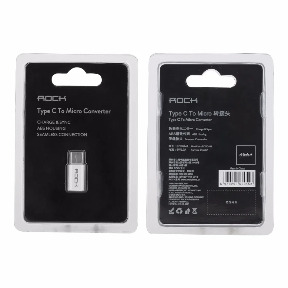 ROCK Type C to Micro converter Typec micro adapter with retail package | Мобильные телефоны и аксессуары