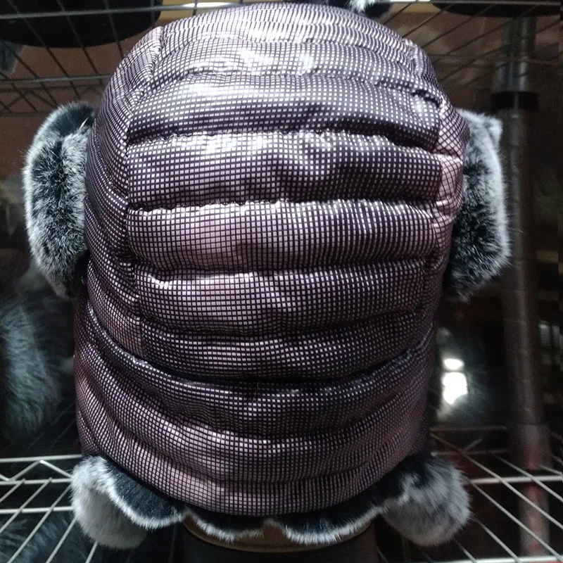 Fashion Colorful Winter Hat For Women Girls Bomber Hat Earflap Cap Cold Winter Thickening Warm real Fur Russian Trapper Hat