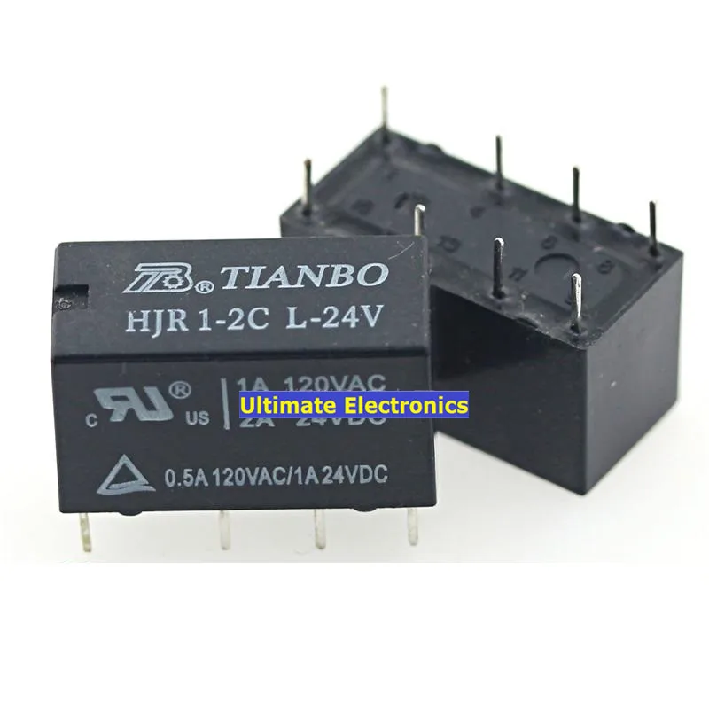 5 шт. HJR1-2C-L-24VDC HJR-2CL-24V 8 футов 4078