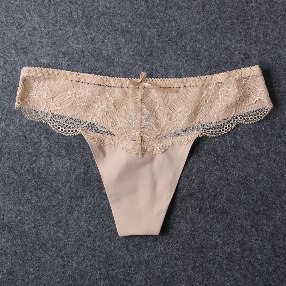 6 шт./лот Новые бесшовные + кружевные трусики женское нижнее белье сексуальные