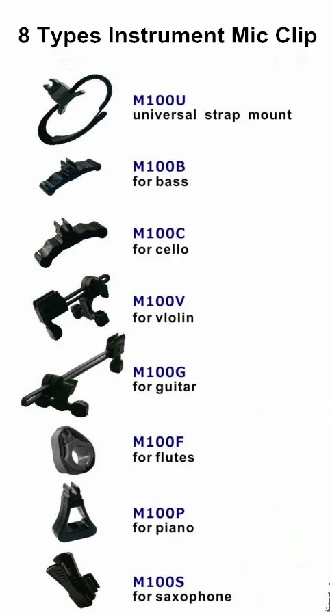 MU100-X4 полный комплект профессиональный конденсаторный микрофон для саксофона