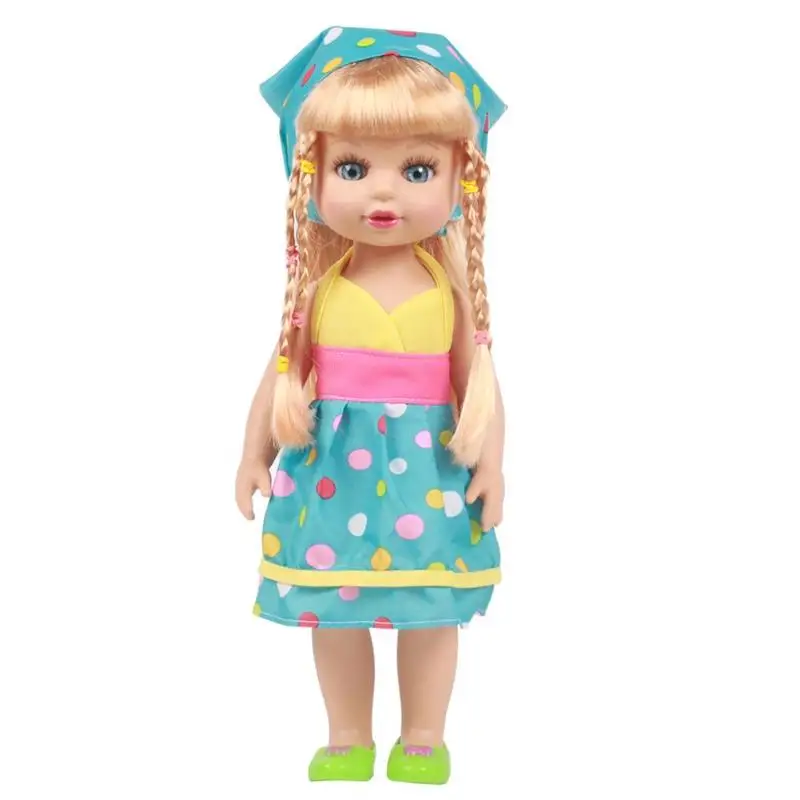 blue 35 см мультфильм Reborn Baby Куклы Виниловые силиконовые реалистичные детские куклы Моделирование игрушки Девочка День рождения Рождественский подарок - Цвет: blue