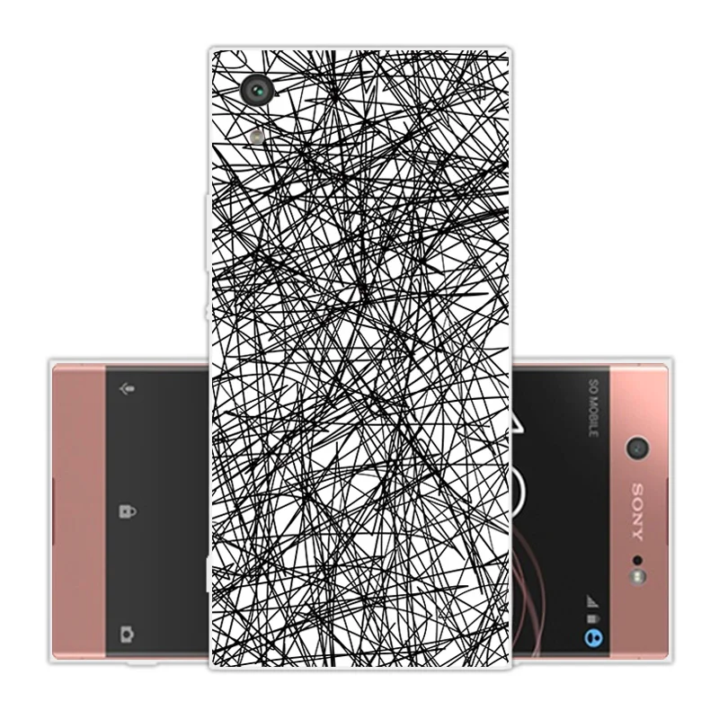 Силиконовые чехлы для Sony Xperia XA1 ультра 6 0 дюймов роскошный мягкий ТПУ пейзаж