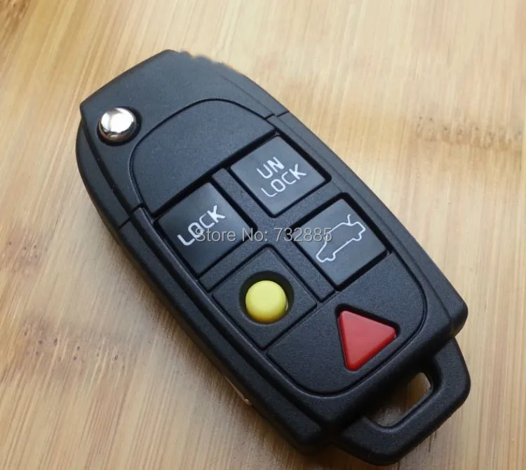 Складной чехол брелок с 5 кнопками для Volvo C30 C70 S40 S80 V50 V70 Xc90 Xc70 Xc60|buttons buttons|button