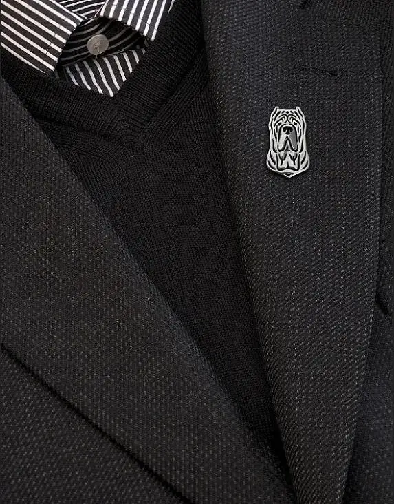 Оптовая продажа Neapolitan мастиф (Обрезанные уши) брошь женский/мужской подарок