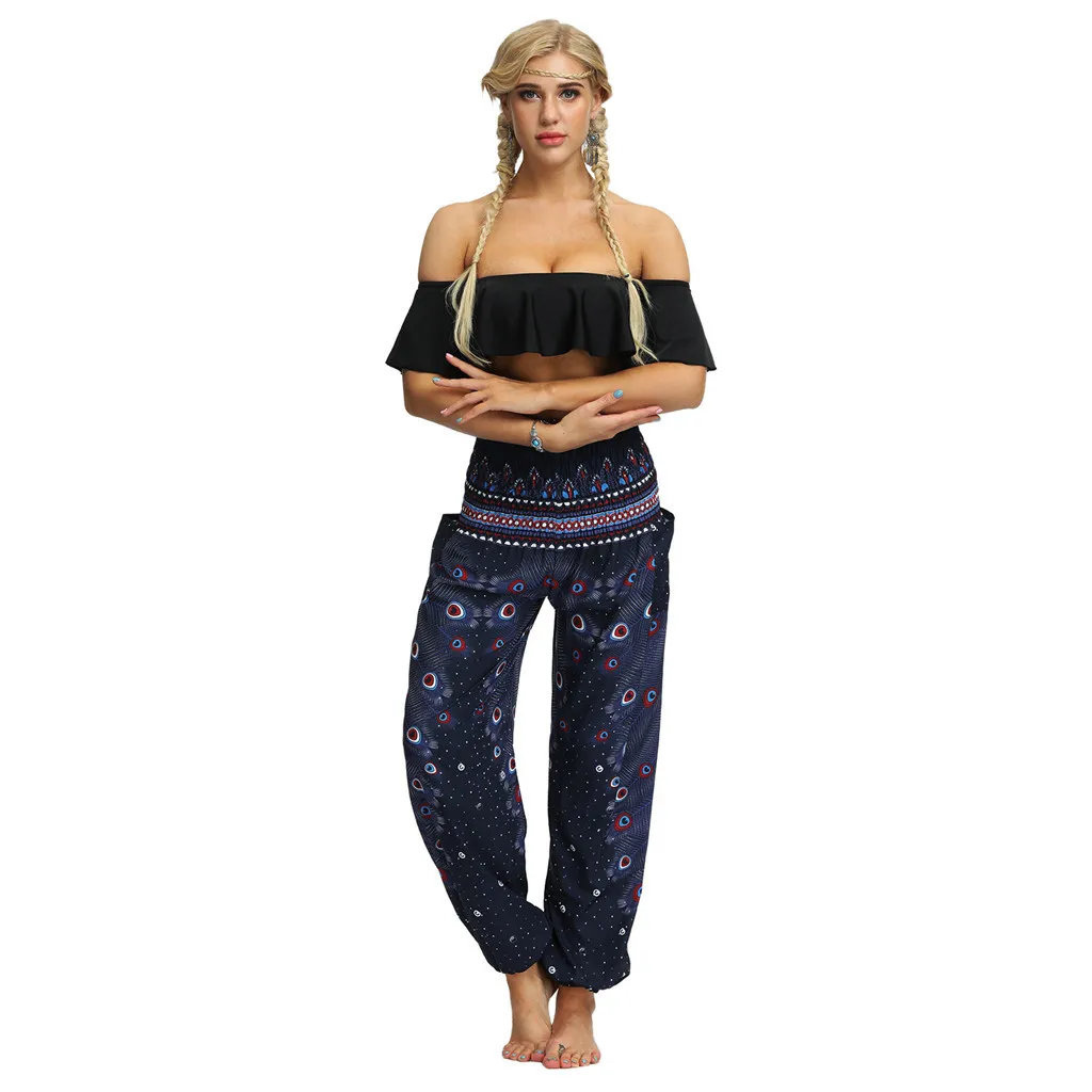 Повседневные свободные женские штаны-шаровары; pantalones mujer pantalones de mujer; уличная одежда; коллекция года; хиппи; мешковатые Boho Aladdin брюки; Z4