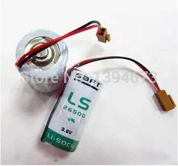 

HOT NEW SAFT LS26500 26500 3.6V 7700mah 2 C type PLC control in lithium battery with plug