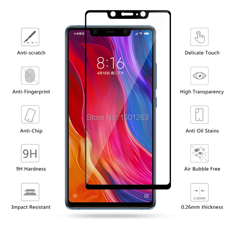 Полное покрытие закаленное Стекло для Xiaomi mi 8 SE 5 88 &quotЭкран протектор случае фильм