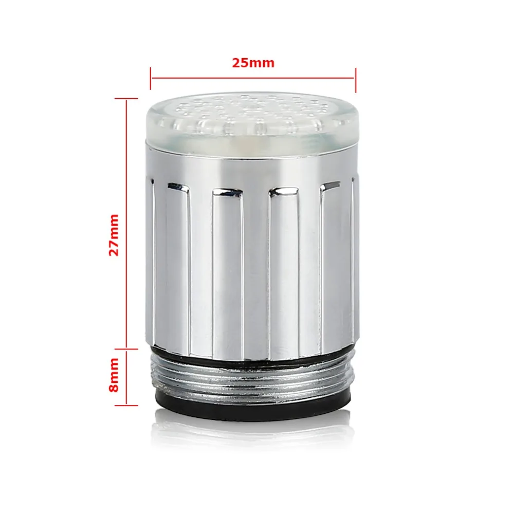 Светодиодный светильник для водопроводного крана 7 цветов меняющий цвет